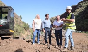 Zapata: Avanzan a buen ritmo las obras de recuperación ambiental en los antiguos vertederos de Garafía y Puntagorda