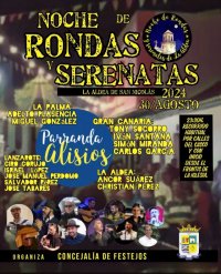 Artistas de diferentes puntos de Canarias se darán cita en la Noche de Ronda y Serenatas de las Fiestas de San Nicolás de Tolentino 2024