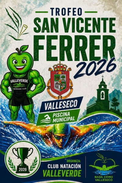 El Club Nataci&oacute;n Valleverde celebra una nueva edici&oacute;n del Trofeo San Vicente Ferrer 2026