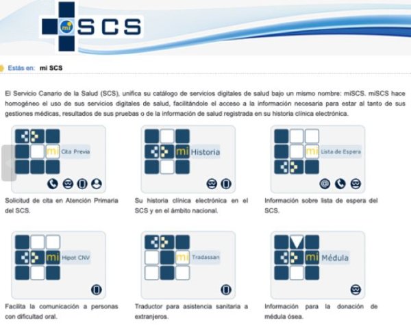 El SCS ofrece a la ciudadanía diferentes servicios digitales a través de la herramienta miSCS