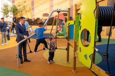 G&aacute;ldar estrena la reforma integral del parque infantil de la calle M&uacute;sicos Batista, en San Isidro