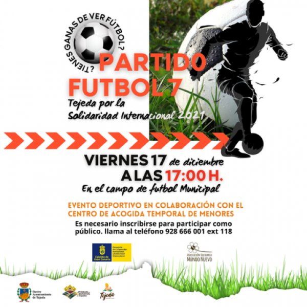 Partido de Fútbol 7, &quot;Tejeda por la Solidaridad Internacional 2021&quot;