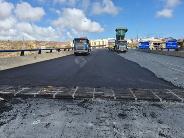El Cabildo abrir&aacute; en la tarde del lunes  al completo la Circunvalaci&oacute;n tras adelantar 13 d&iacute;as las obras de impermeabilizaci&oacute;n
