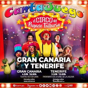 Gran Canaria y Tenerife se preparan para recibir el circo del Payaso Tallar&iacute;n