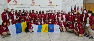 Una delegaci&oacute;n de 23 estudiantes de Canarias participa en Madrid en Spainskills 2022