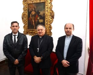 Miguel Ángel Clavijo y José Mazuelos se reúnen para abordar la situación del patrimonio cultural eclesiástico