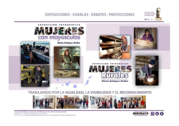 La Aldea de San Nicol&aacute;s acoge la exposici&oacute;n fotogr&aacute;fica 'Mujeres con may&uacute;sculas' para visibilizar el papel femenino en Canarias