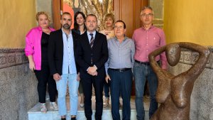 Teodoro Sosa recibe a la nueva directiva de Fomento de G&aacute;ldar