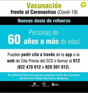 Sanidad inicia desde hoy la inoculación de los mayores de 60 años con las vacunas adaptadas a las nuevas variantes