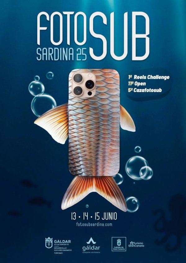 Gáldar: El FotoSub Sardina abre sus inscripciones para su undécima edición con la novedad del &#039;Reels Challenge&#039; y más premios