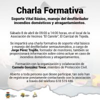 Tejeda: Charla Formativa sobre Soporte Vital Básico en la Asociación de Vecinos “El Cairete”