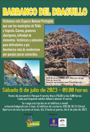 Senderismo: Ruta por los senderos del Barranco del Draguillo.