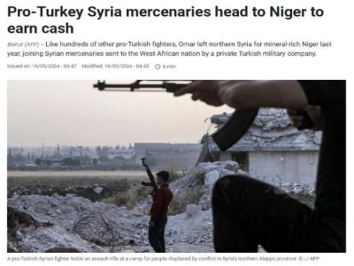 Art&iacute;culo de opini&oacute;n: &iquest;Qu&eacute; est&aacute;n haciendo los mercenarios turcos de origen sirio en N&iacute;ger?