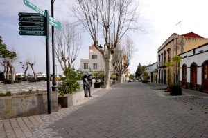 Valleseco crea zona de aparcamientos sostenible en la Zona Comercial Abierta del municipio