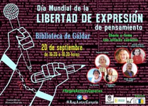 La Biblioteca conmemora el &#039;Día Mundial de la Libertad de Expresión de Pensamiento&#039; con una firma de libros de escritores canarios