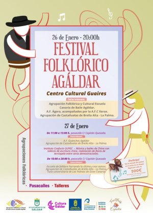 Gáldar: Las Fiestas de San Sebastián continúan con el Festival Folklórico Agáldar y la procesión de la imagen del Santo Mártir