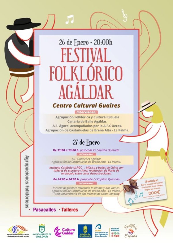 G&aacute;ldar: Las Fiestas de San Sebasti&aacute;n contin&uacute;an con el Festival Folkl&oacute;rico Ag&aacute;ldar y la procesi&oacute;n de la imagen del Santo M&aacute;rtir