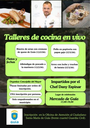 &Uacute;ltimas plazas para los talleres de cocina dirigidos a mayores que arrancan este viernes en el Mercado de Gu&iacute;a