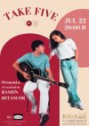 Con sus temas y acordes, el cantautor Ram&oacute;n Betancor da paso a Take Five en el concierto de este s&aacute;bado, 22 de junio
