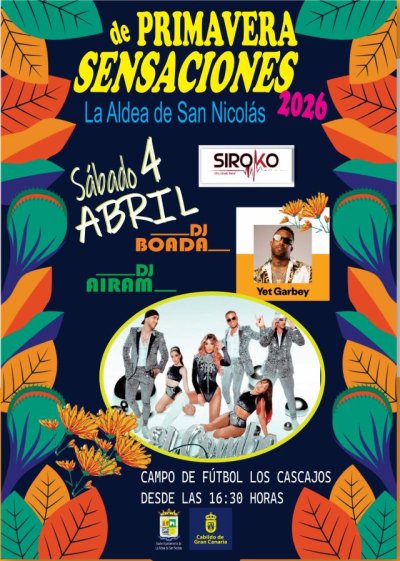 La Aldea de San Nicol&aacute;s celebra el Festival Primavera Sensaciones 2026 en una jornada con actividades para todos los p&uacute;blicos