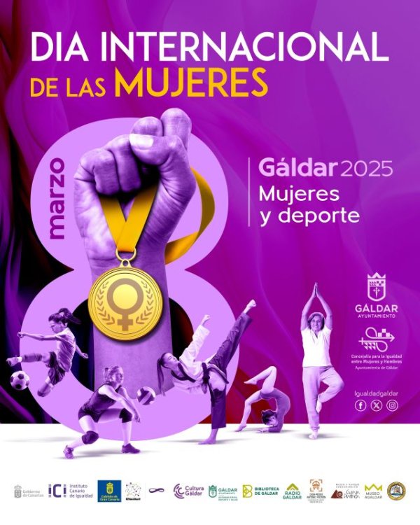 Gáldar: Igualdad organiza un amplio programa de actividades en marzo en torno al Día Internacional de las Mujeres enfocado en el deporte