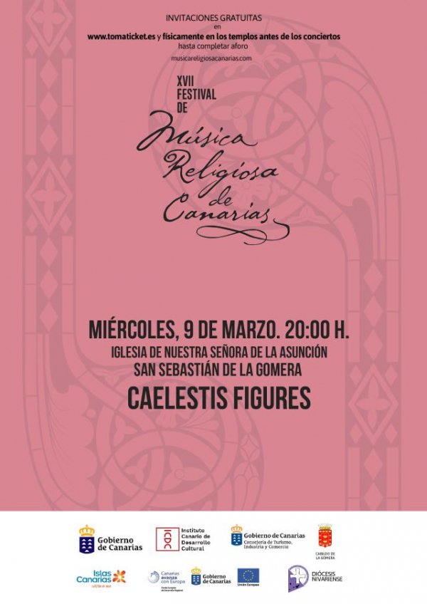 El Festival de Música Religiosa de Canarias inicia su itinerario en La Gomera con el concierto ‘Caelestis Figures’