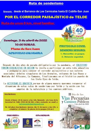 El Colectivo Turcón-Ecologistas en Acción reanuda sus actividades de Senderismo