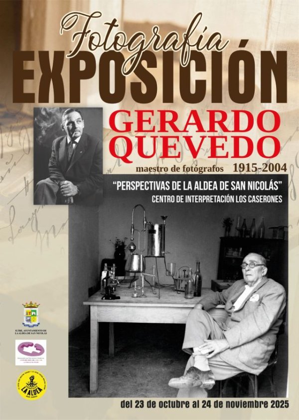 La Aldea acoge la presentación del libro ‘Gerardo Quevedo, Maestro de fotógrafos (1915–2004)’ y una exposición inédita sobre el municipio