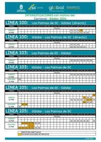 La Gala Drag Queen y la Cabalgata del Carnaval de G&aacute;ldar contar&aacute;n con refuerzo de guaguas