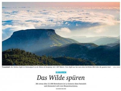 Los atractivos turísticos de La Gomera destacan en la región alemana de Ostwestfalen-Lippe