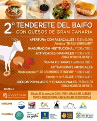 El segundo Tenderete de Baifo con Quesos de Gran Canaria se celebrará este sábado en la Granja del Cabildo