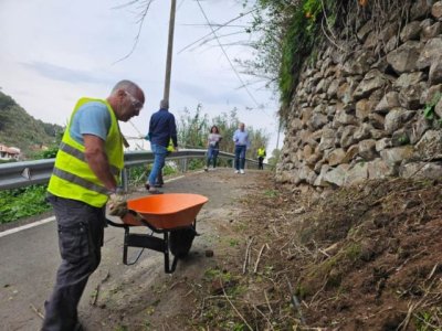 Teror: Iniciada la actuación en Las Rosadas del Plan municipal de Barrios