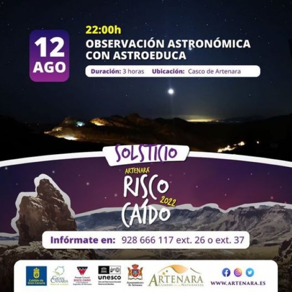 Artenara: Noche de &#039;Observación Astronómica&#039;