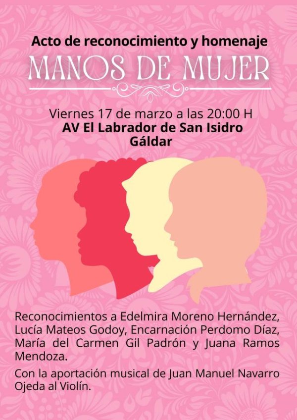 San Isidro de Gáldar celebra el acto de reconocimiento “Manos de Mujer”