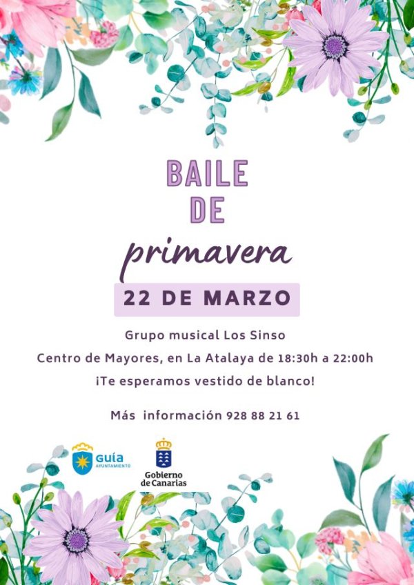 El Centro de Mayores de Guía acoge este viernes un ‘Baile de Primavera’ para dar la bienvenida a la nueva estación