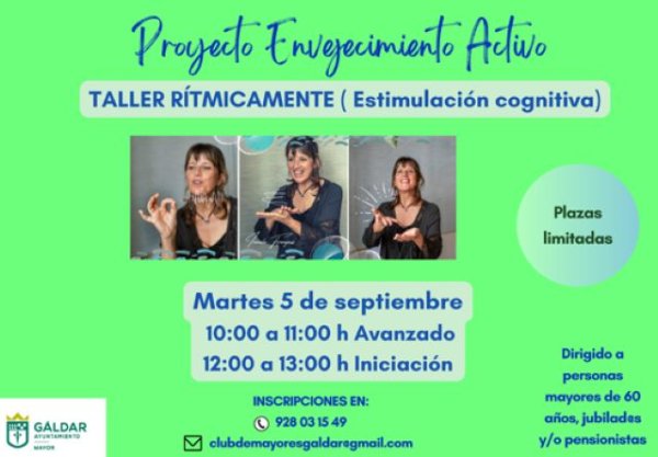 Gáldar: El programa de Envejecimiento Activo pone en marcha el taller ‘Rítmicamente’