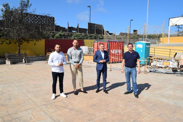 Gáldar: Avanza la obra de restauración y mejora del parque de La Punta
