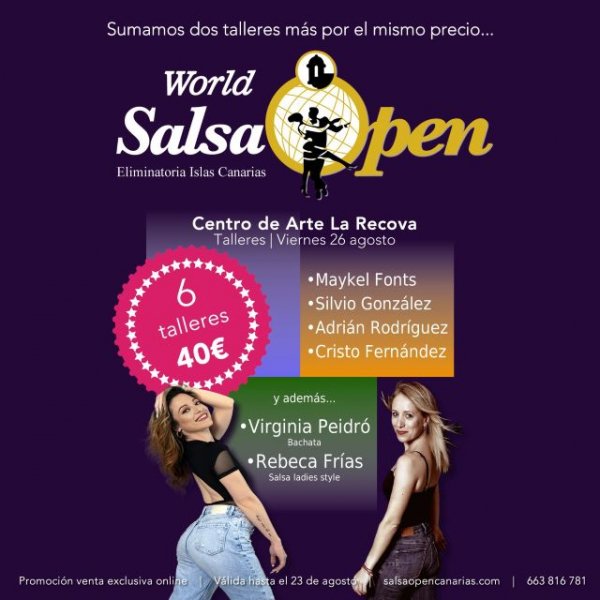 Canarias Salsa Open anuncia dos nuevos talleres, uno de Bachata y otro de Salsa Ladies Styles