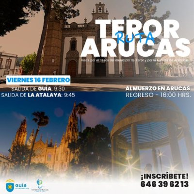 La Universidad Popular de Gu&iacute;a visita Arucas y Teror este viernes 16 de febrero
