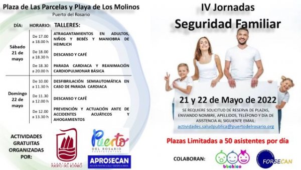 Puerto del Rosario celebra el 21 y 22 de mayo las IV Jornadas de Seguridad Familiar