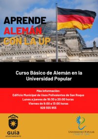 La Universidad Popular Ciudad de Guía abre la matrícula para un curso básico de Alemán