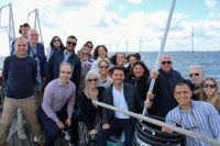 Transici&oacute;n, socios de Fedeport y el CMC apoyados por Proexca visitan el parque e&oacute;lico marino Middelgrunden
