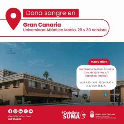 El ICHH promociona la donación de sangre en la Universidad del Atlántico Medio