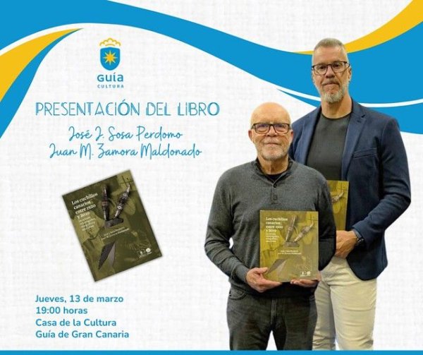 La Casa de la Cultura de Guía acoge este jueves la presentación del libro “Los cuchillos canarios entre 1920 y 2019”