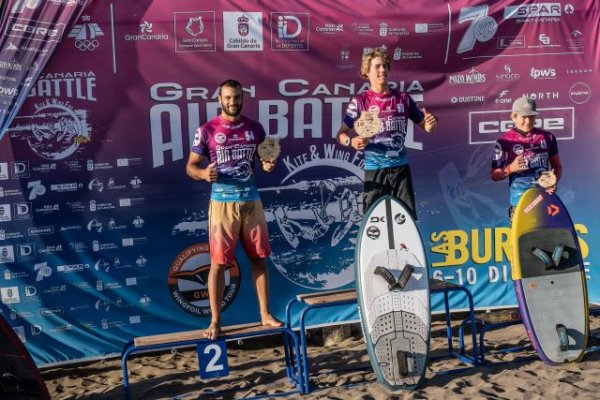 Ancor Sosa, campeón de la GWA Wingfoil Qualifying Series Gran Canaria Air Battle 2023