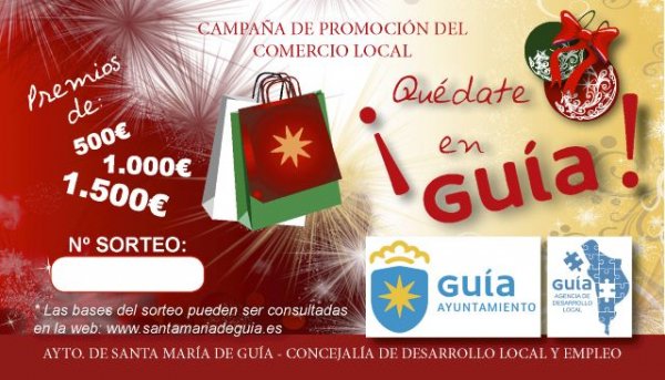 Los ganadores del sorteo de la campaña ‘Quédate en Guía’ ya pueden pasar a recoger sus premios en la Agencia de Desarrollo Local