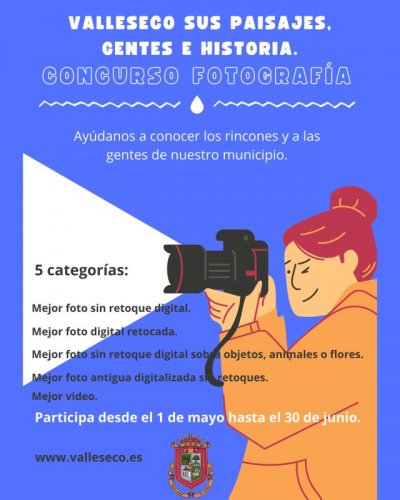 &Uacute;ltimas semanas para participar en el concurso &ldquo;Sus Paisajes, Gentes e Historia&rdquo; de Valleseco