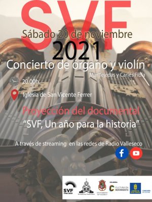 Valleseco: Concierto de órgano y presentación del documental “SVF. Un año para la historia”