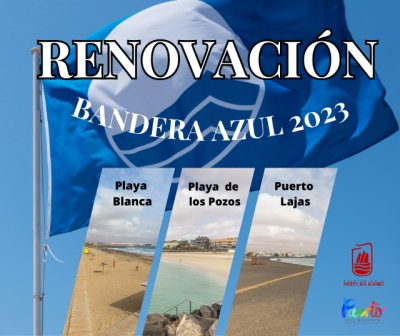 Fuerteventura: Puerto del Rosario renueva este 2023 el galard&oacute;n de Bandera Azul para sus tres playas oficiales