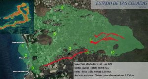 La lava que discurre desde los nuevos centros de emisión afecta a nueva superficie de viviendas en zona ya evacuada